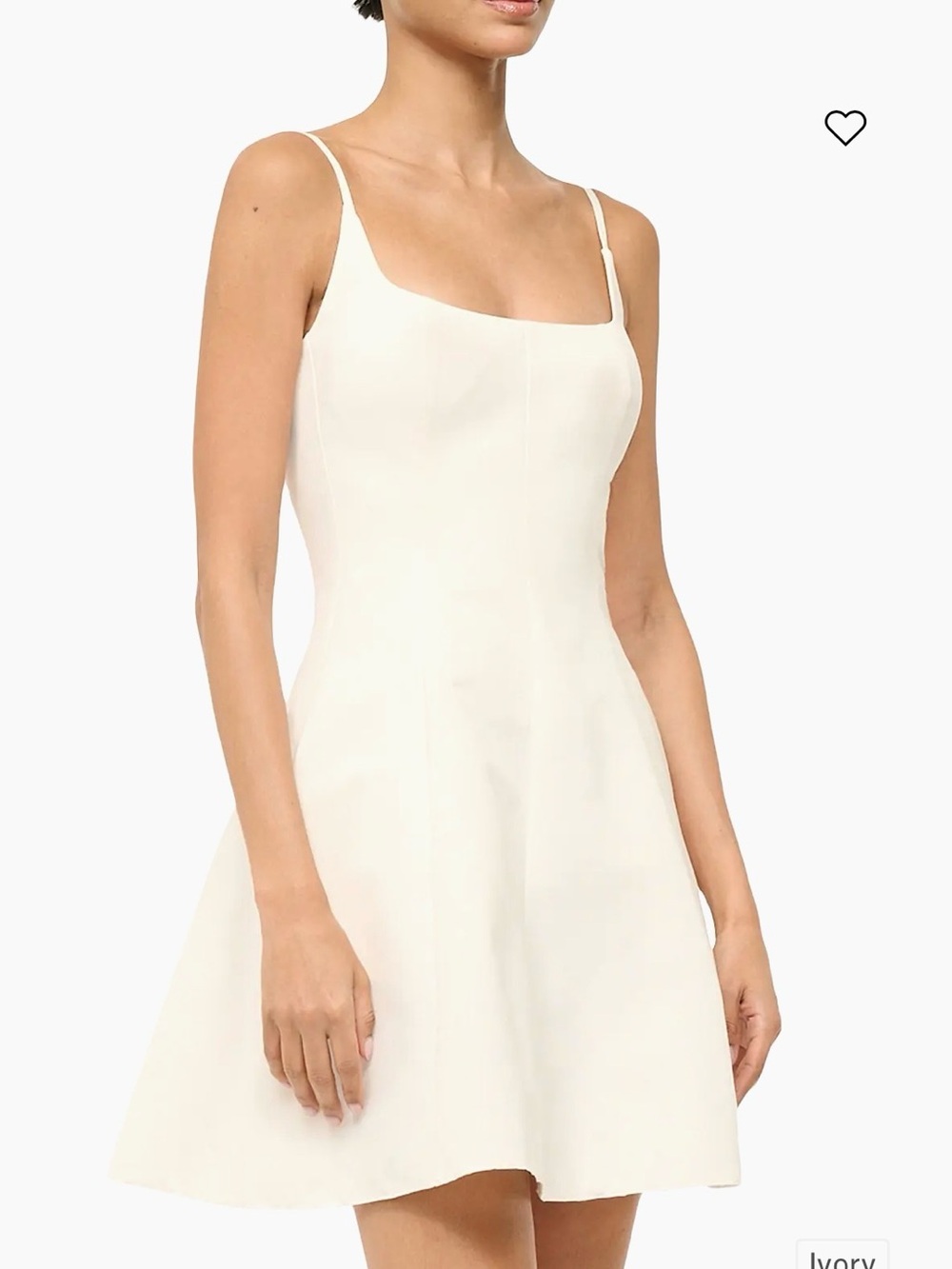 Joy Cotton-Blend Flared A-Line Minidress
